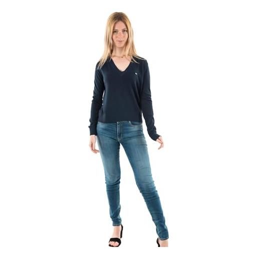 Tommy Jeans donna pullover scollo a v, beige (ancient white), l