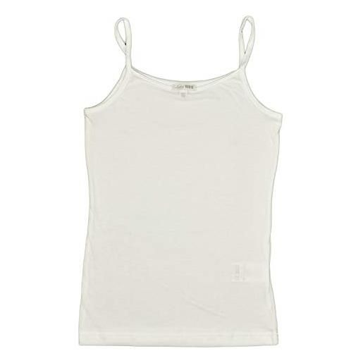 Liabel 6 paia di magliettine intime bimba modello tshirt mezza manica in puro cotone 100% con cuciture morbide e tessuto resistente ai lavaggi da 0 a 14 anni. Colore bianco