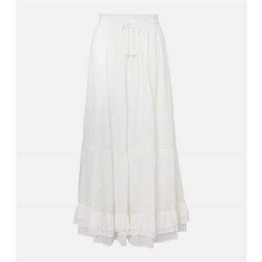 Poupette St Barth gonna lunga clara in cotone