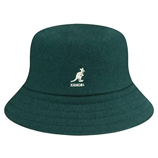 Kangol cappello alla pescatora in lana da uomo, verde, m