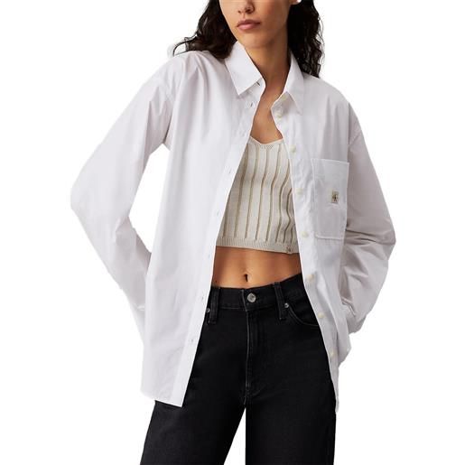 CALVIN KLEIN camicia in popline relaxed donna