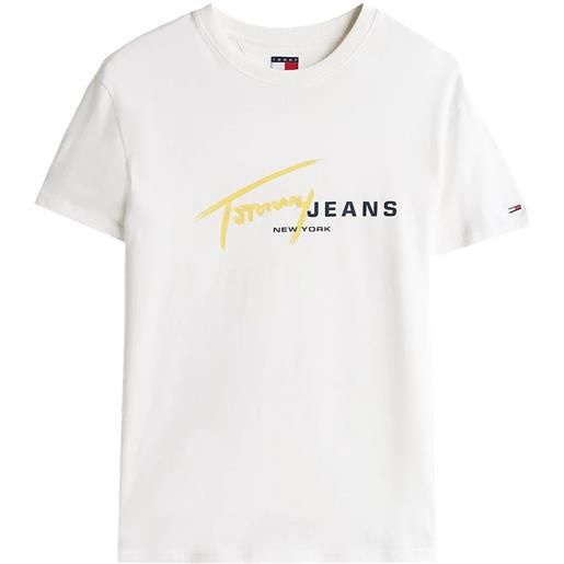 TOMMY JEANS t shirt dna reg signtr tee