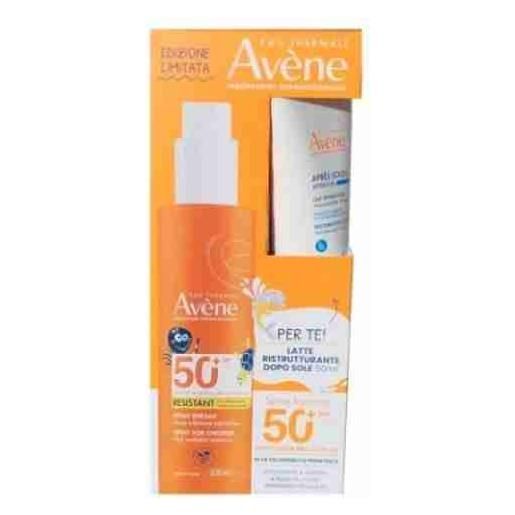 Avene solare spray bambino protezione 50+ 200ml + latte dopo sole 50ml