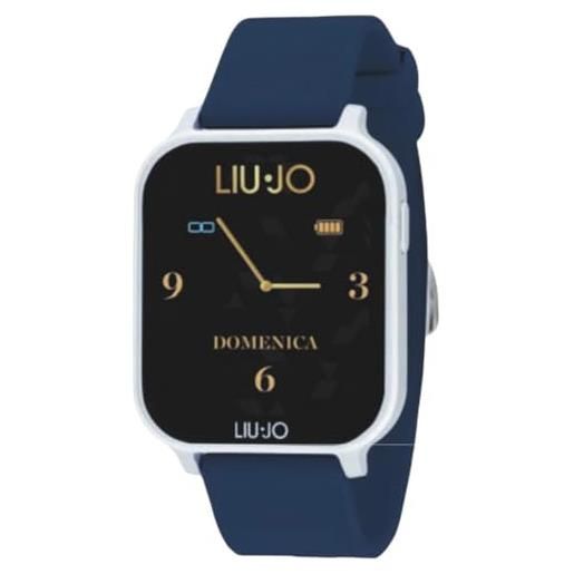 Liu Jo orologio unisex smartwatch voice energy silver cinturino blu