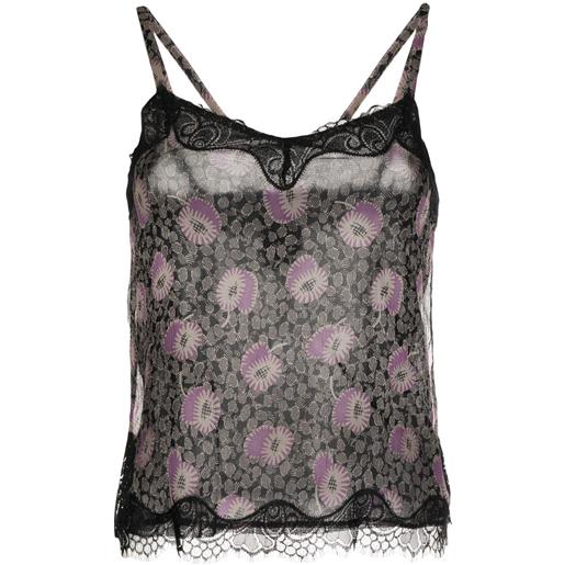 Anna Sui top a fiori - multicolore