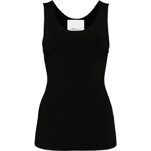 3.1 Phillip Lim canotta a coste - nero