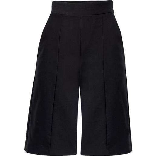 Carolina Herrera shorts con pieghe - nero