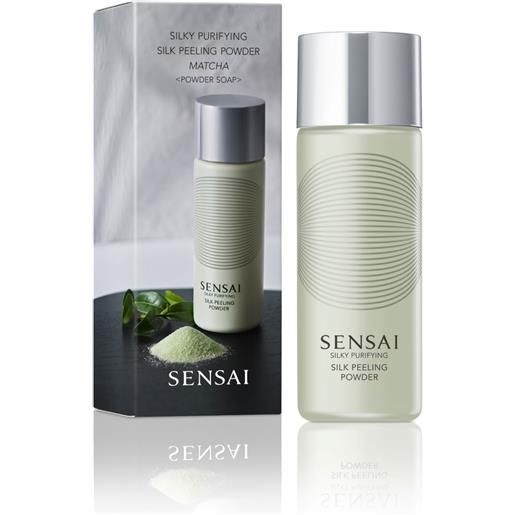 Sensai silk peeling powder matcha polvere dall'azione enzimatica rimuove punti neri e cellule morte