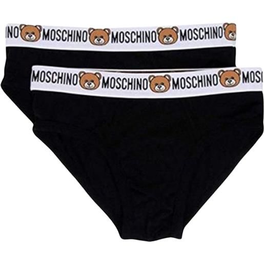 Moschino slip elastico e logo in vita
