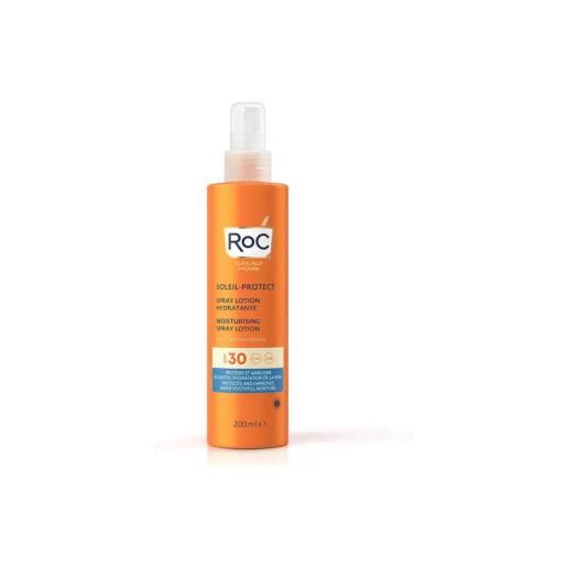 Roc - solare corpo spray idratante spf30 confezione 200 ml