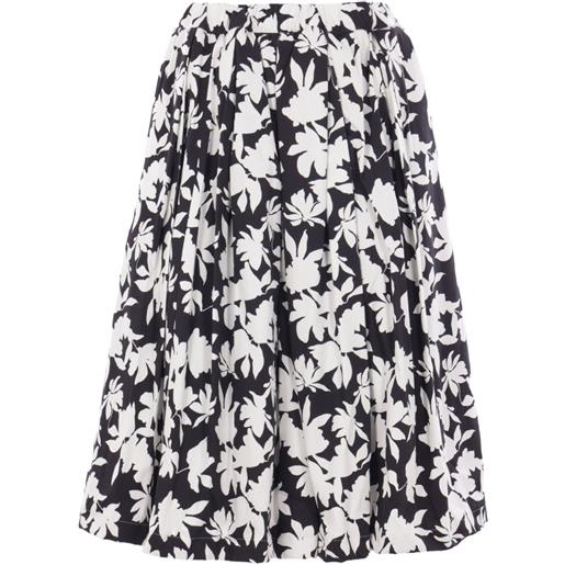 Comme Des Garçons Comme Des Garçons gonna midi a fiori - nero