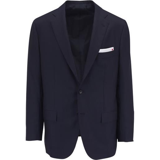 Kiton blazer in cashmere - blu