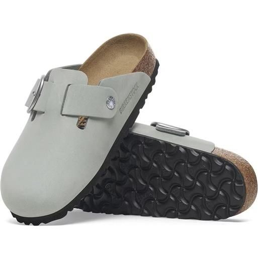 Birkenstock sabot boston big buckle pure sage narrow fit