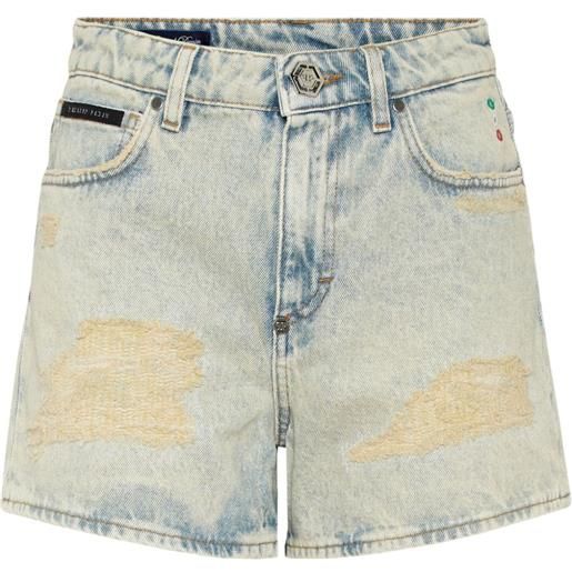 Philipp Plein shorts denim - blu