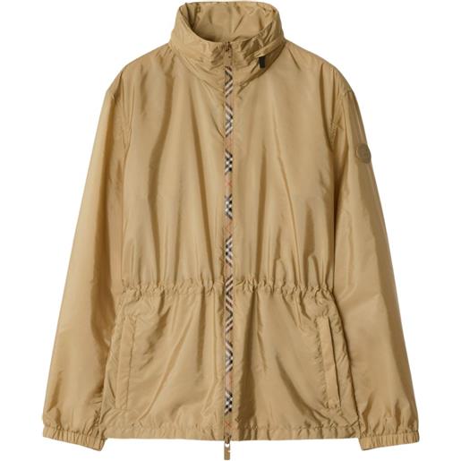 Burberry parka con applicazione - toni neutri