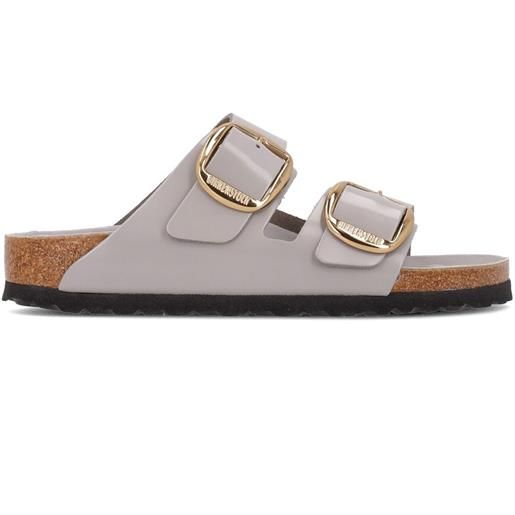 Birkenstock ciabatte arizona big buckle shine stone narrow fit