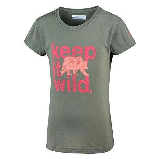 Columbia little canyon - maglietta da ragazza, bambina, 1838761, cipresso, xxs