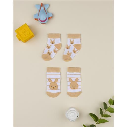 Prénatal pack 2 calze neonato coniglietto