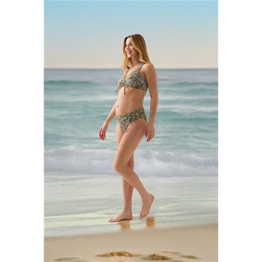 Prénatal slip bikini premaman bianco/verde