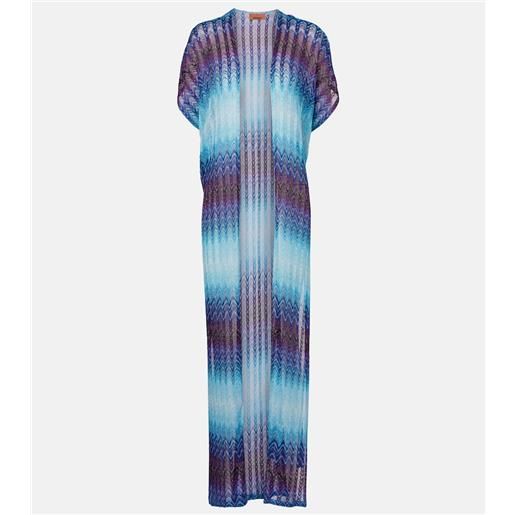 Missoni copricostume con lamã© zig-zag