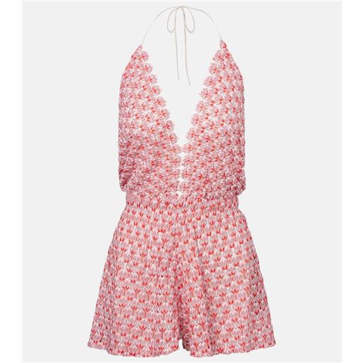 Missoni jumpsuit corta in maglia con lamã©
