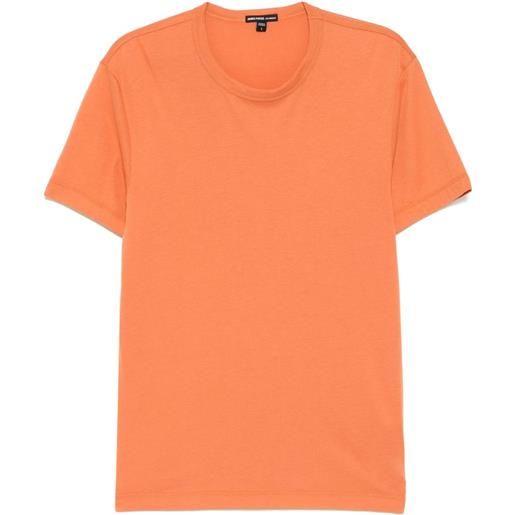 James Perse t-shirt lotus con effetto spazzolato - arancione
