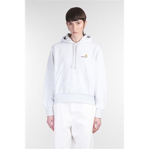 Carhartt Wip felpa hd american script in cotone grigio