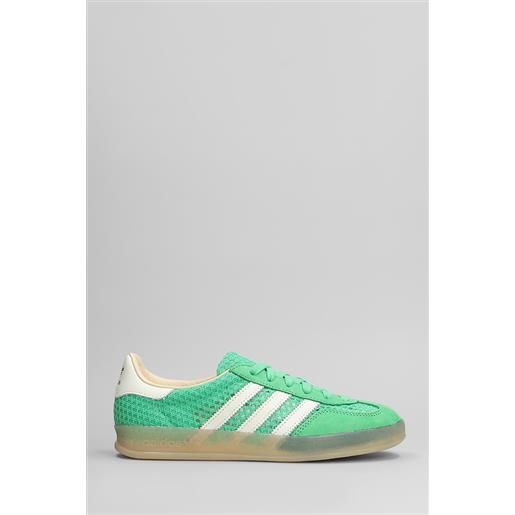 Adidas sneakers gazelle indoor in camoscio e tessuto verde