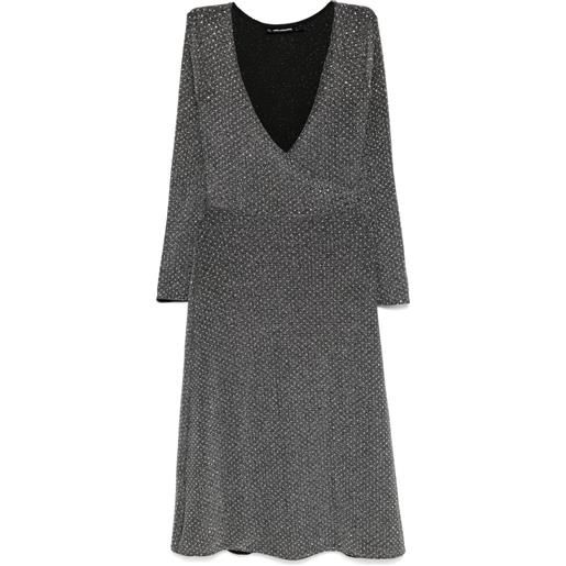 Karl Lagerfeld abito con strass - argento