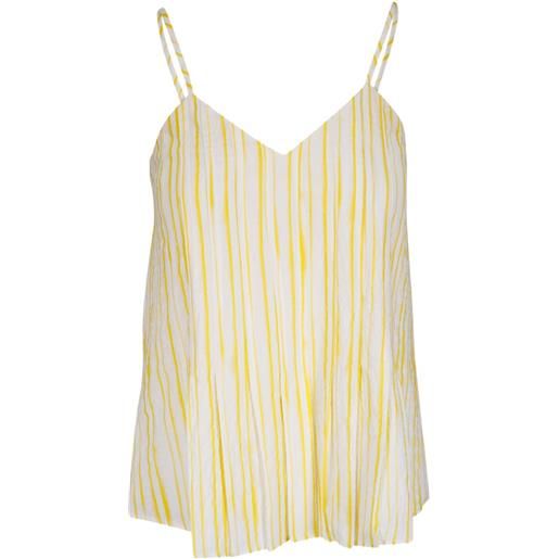 Odeeh top a righe - giallo