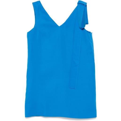 Dice Kayek abito smanicato asimmetrico - blu
