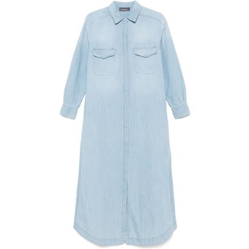 Lorena Antoniazzi abito lungo denim - blu