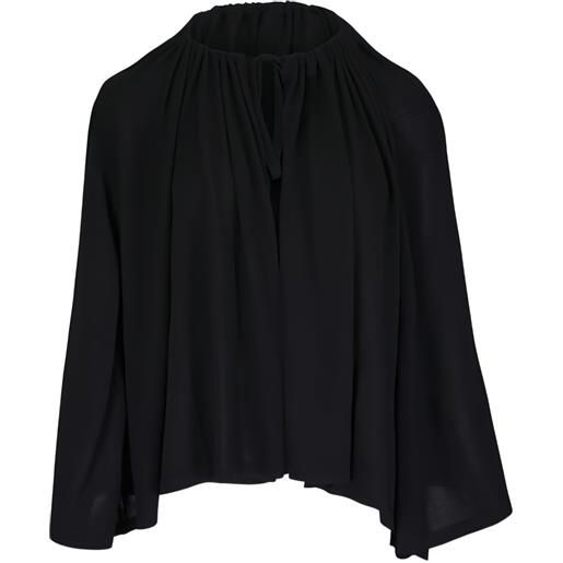 TOTEME mantella con coulisse - nero