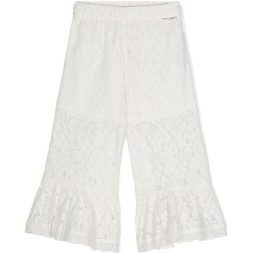 Twinset kids pantaloni in pizzo