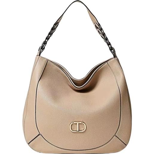 TWINSET borsa hobo con intrecci
