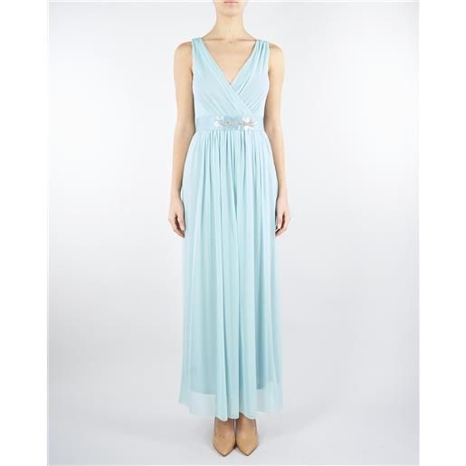 PENNY BLACK abito acqua lungo con cintura gioiello