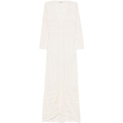 Faliero Sarti cardigan lungo lorenza - bianco