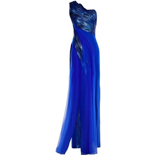 Gaby Charbachy abito da sera in tulle - blu
