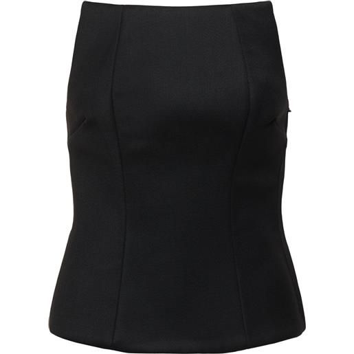 ENTIRE STUDIOS corsetto mantle in misto lana