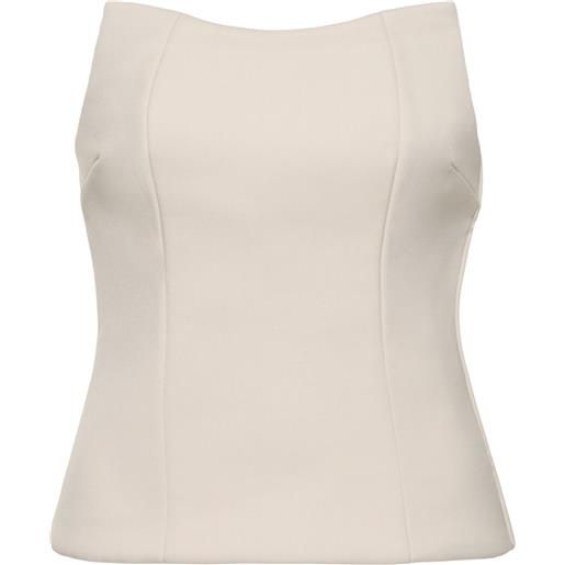 ENTIRE STUDIOS corsetto mantle in misto lana