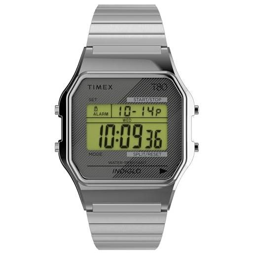 Timex Ironman Flix TW5M63100VQ Orologio Uomo Digitale, Cassa Verde 42mm, 100m防水