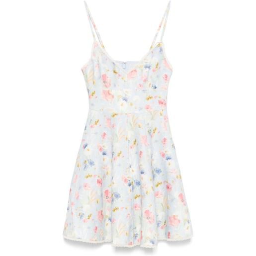 ZIMMERMANN abito corto lucky picnic - blu