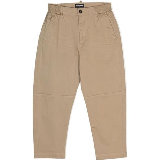 DSQUARED2 KIDS pantaloni con vita elasticizzata - toni neutri