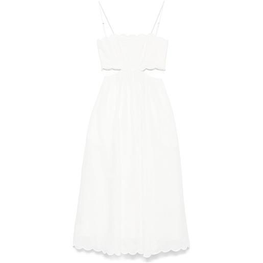 ZIMMERMANN abito midi rhiannon - toni neutri