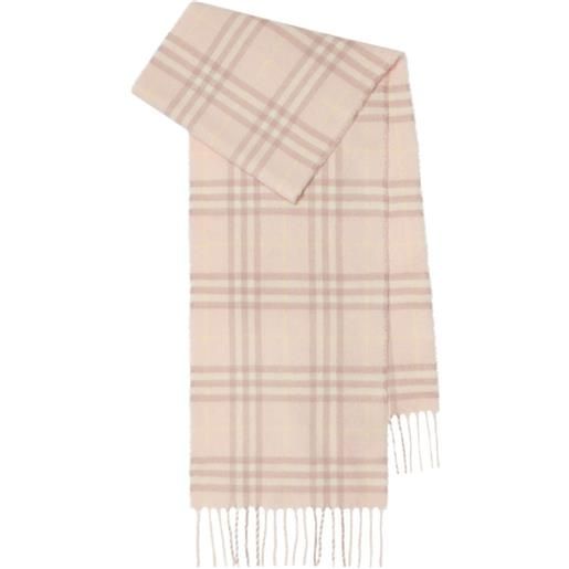 Burberry Kids sciarpa in cashmere con frange - toni neutri