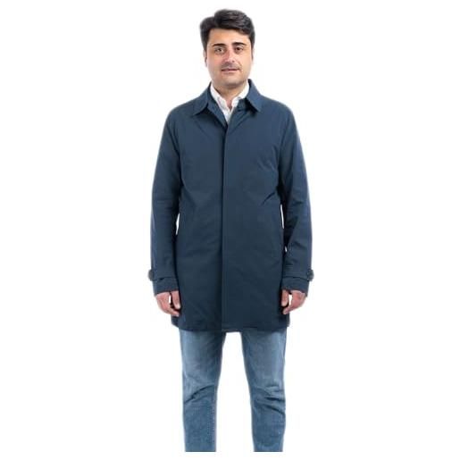 VEQUÈ trench sartoriale uomo cappotto impermeabile soprabito leggero elegante cappottino lungo colletto classico stile casual (it, numero, 58, regular, regular, beige)