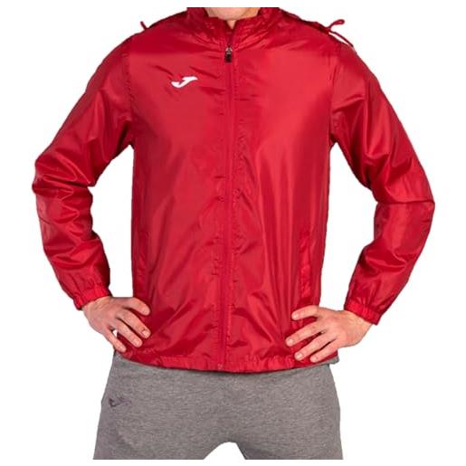 Joma giacca antipioggia con cappuccio, 6xs alla 3xl - impermeabile antivento con tasche laterali e polsini elasticizzati - iris