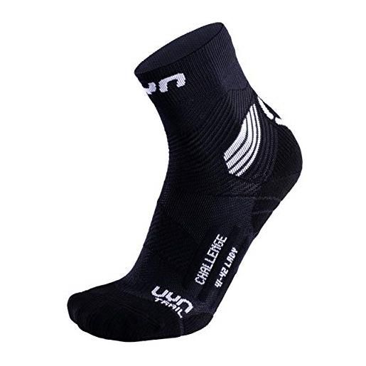UYN calze run trail challenge in natex, avvolgenti e protettive con compresssione mirata per trail running e termoregolazione