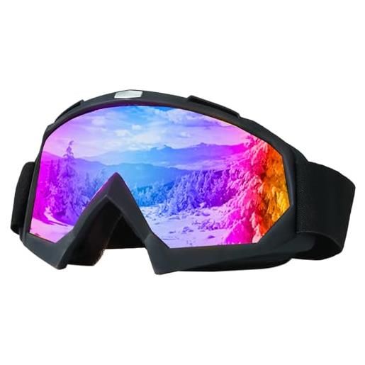 HO-SFSM maschere da sci, occhiali da moto, occhiali anti nebbia e protezione uv, per attivit all'aperto come sci, per uomini e donne