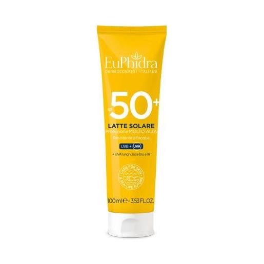 Euphidra latte solare spf 50+ protezione molto alta travel size 100 ml
